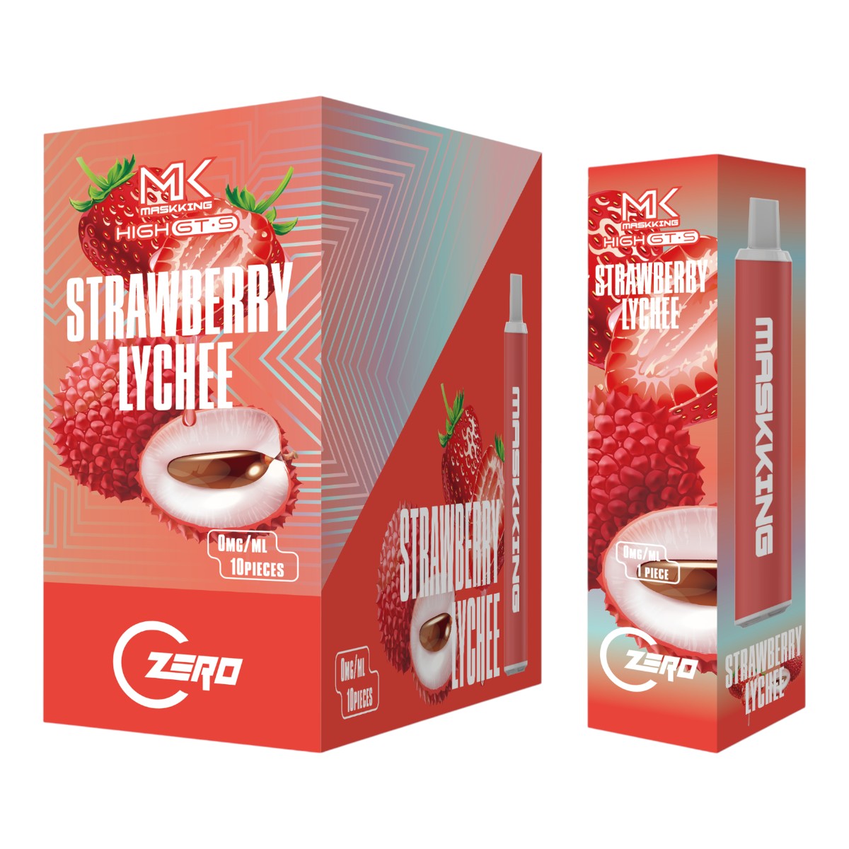 Maskking GTS Zero 0% 10-Pack | Mayoreo Sin Nicotina 10 Piezas