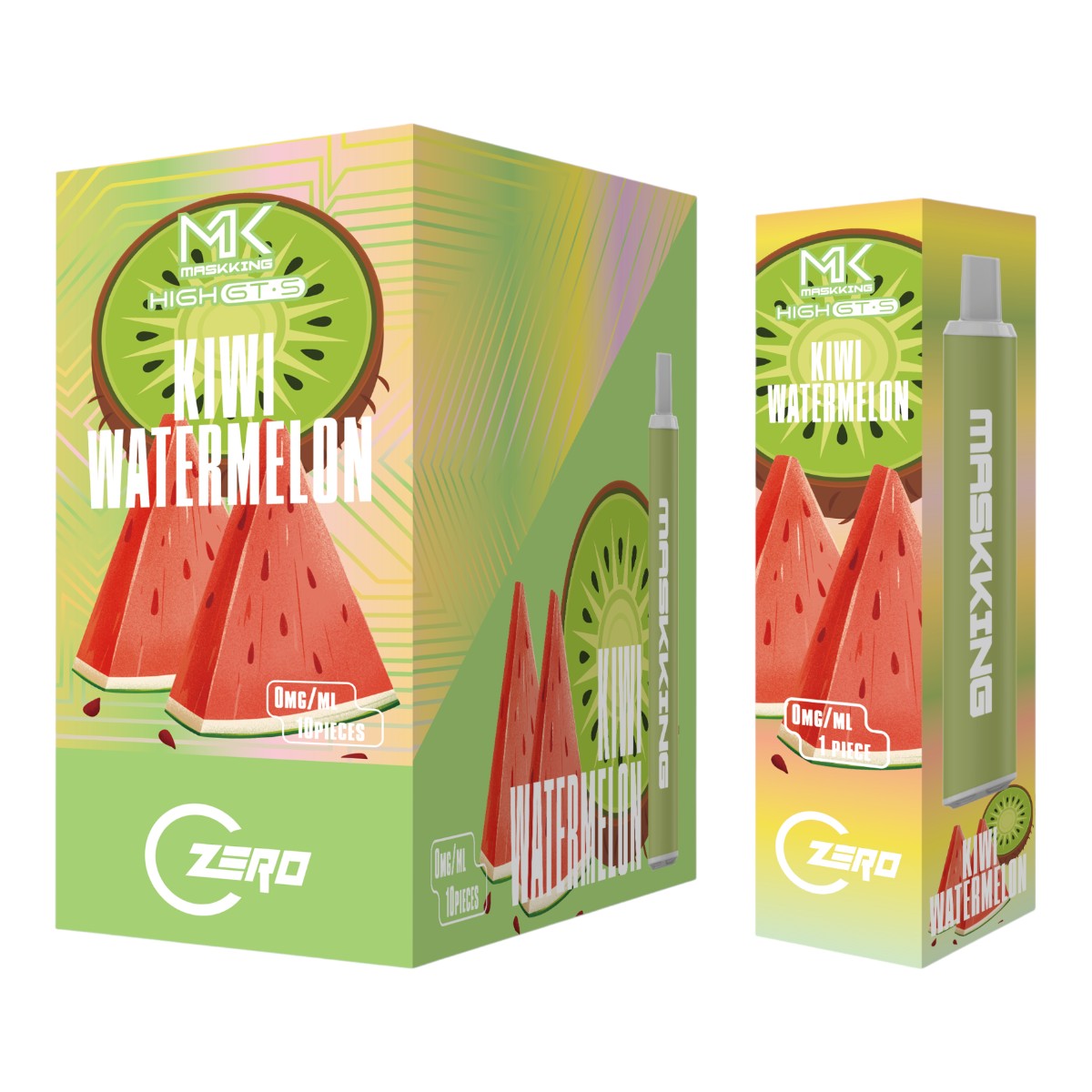Maskking GTS Zero 0% 10-Pack | Mayoreo Sin Nicotina 10 Piezas