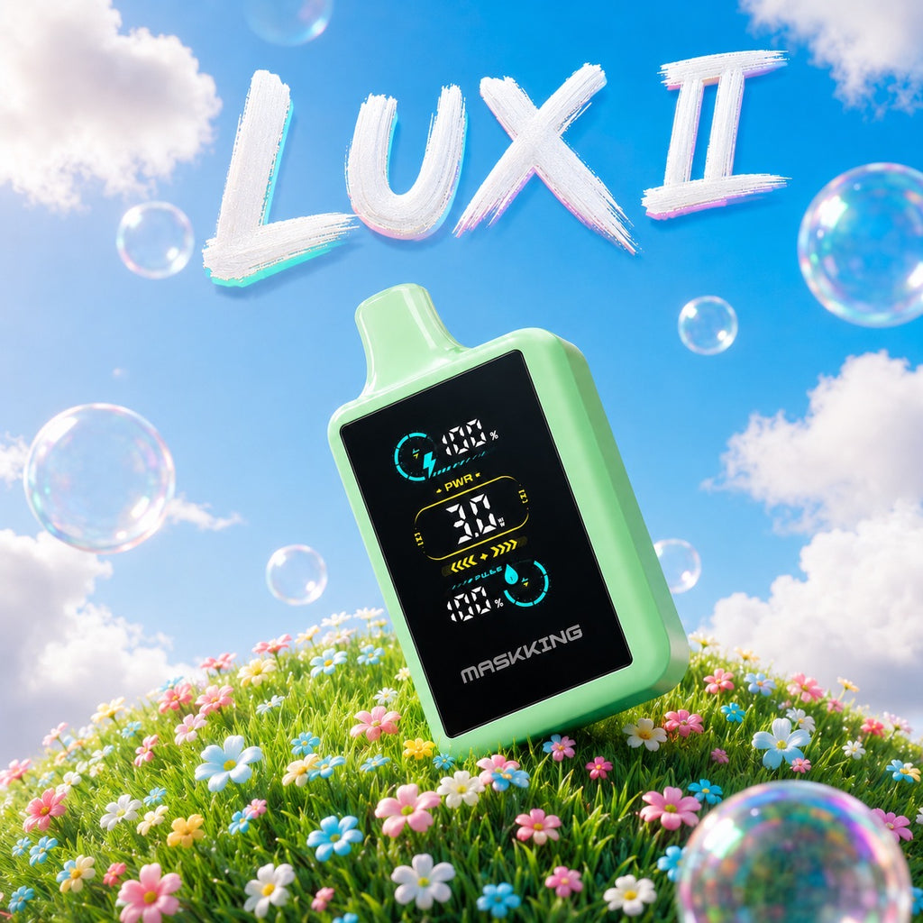 Maskking LUX II 30,000 Puffs vape recargable USB-C pantalla full screen México