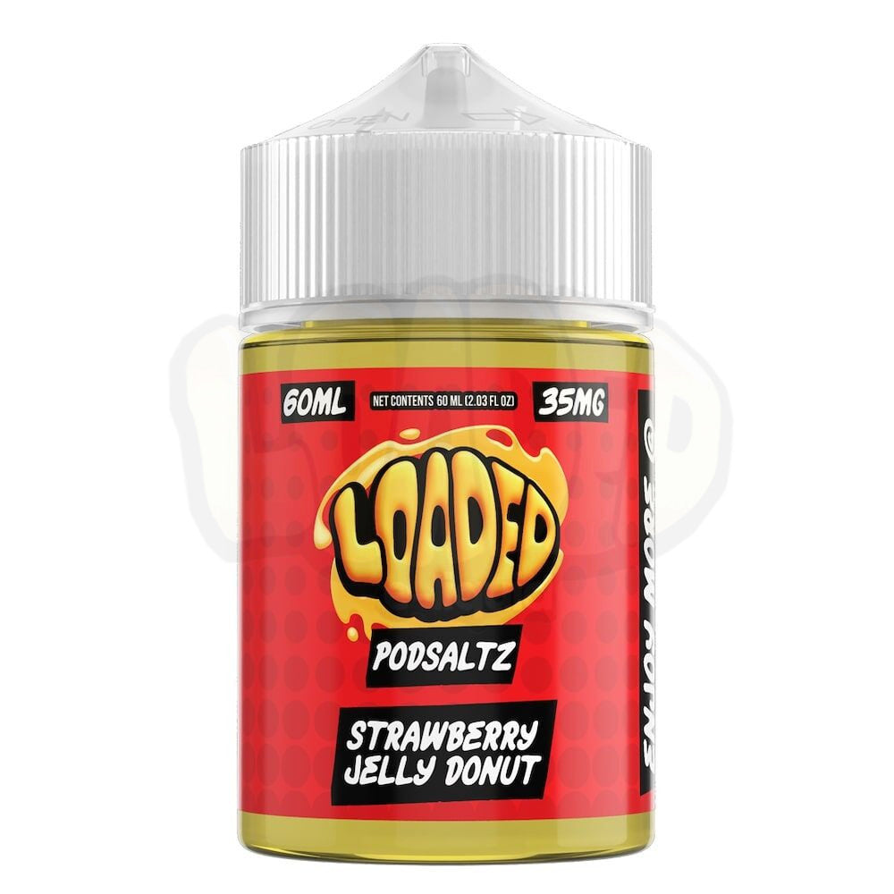 Loaded Pod Saltz Strawberry Jelly Donut 60ml 50mg nicotine salt e liquid Ruthless Vapor sabor dona fresa jelly liquido para vape pods comprar en CDMX envío express líquidos vape a domicilio Área Metropolitana