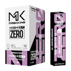 Maskking GT Zero 600 Puffs 10-Pack vape desechable sin nicotina mayoreo México