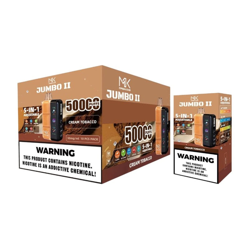 Maskking Jumbo II 50,000 Puffs 10-Pack vape recargable USB-C mayoreo México
