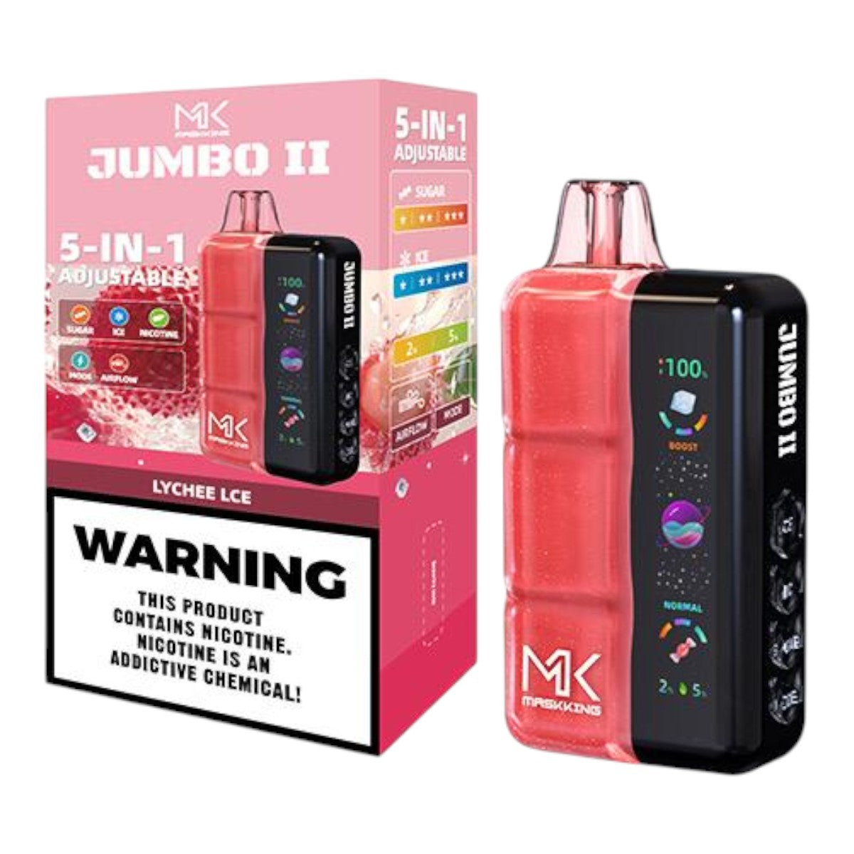 Maskking Jumbo II 50,000 puffs - vape recargable USB-C original en México