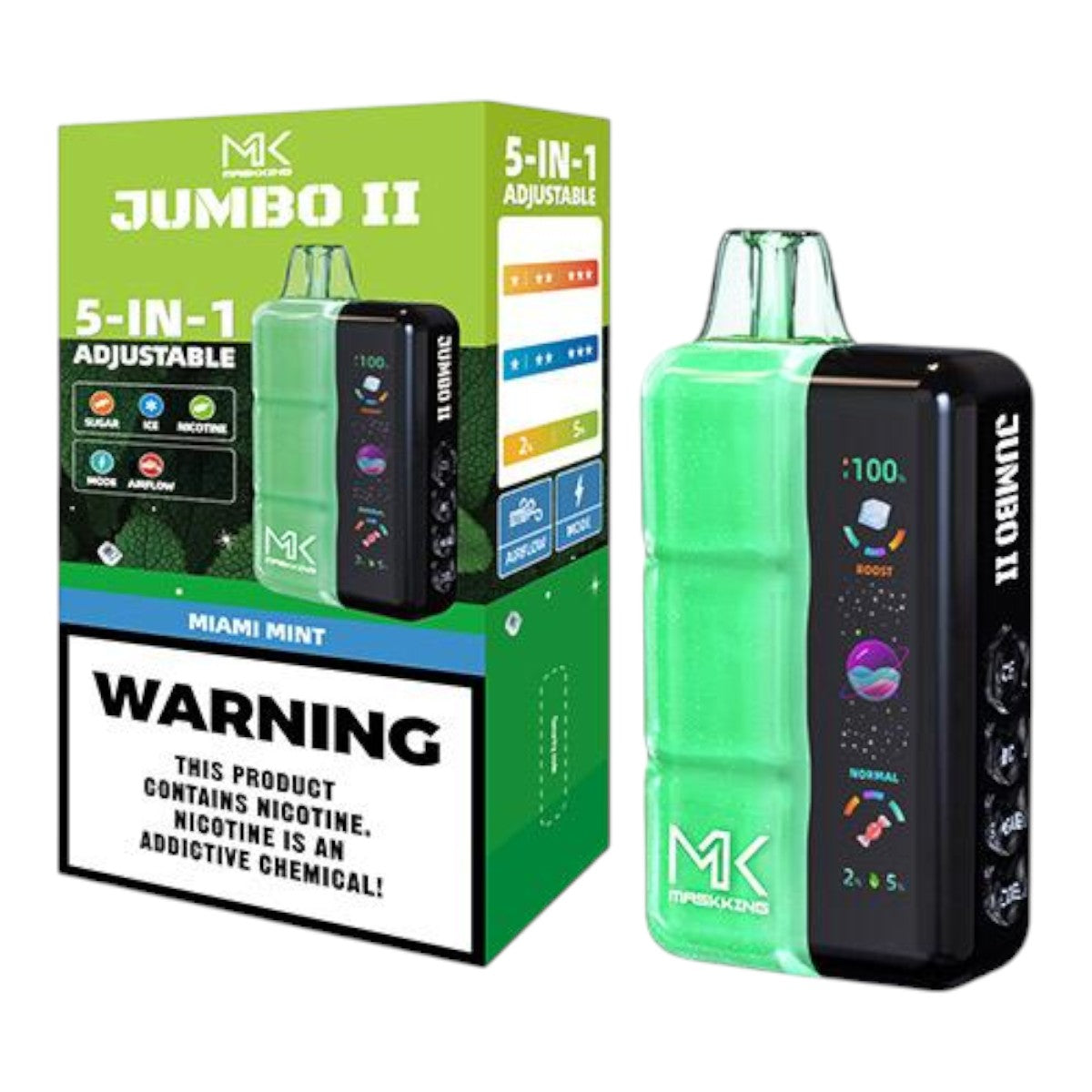 Maskking Jumbo II 50,000 puffs - vape recargable USB-C original en México