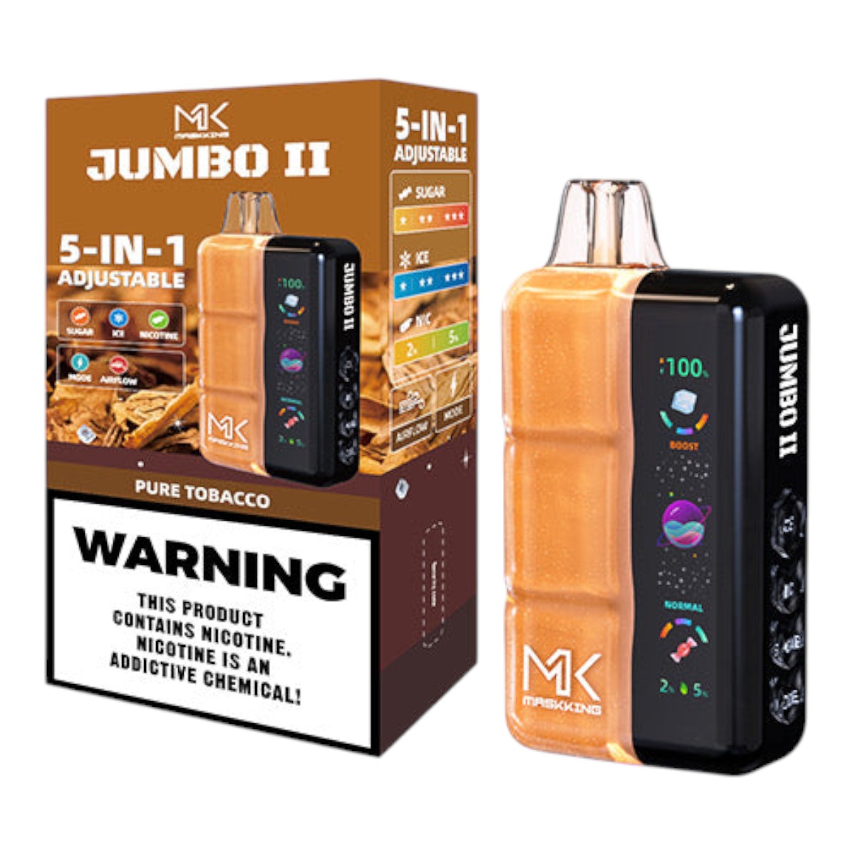 Maskking Jumbo II 50,000 puffs - vape recargable USB-C original en México