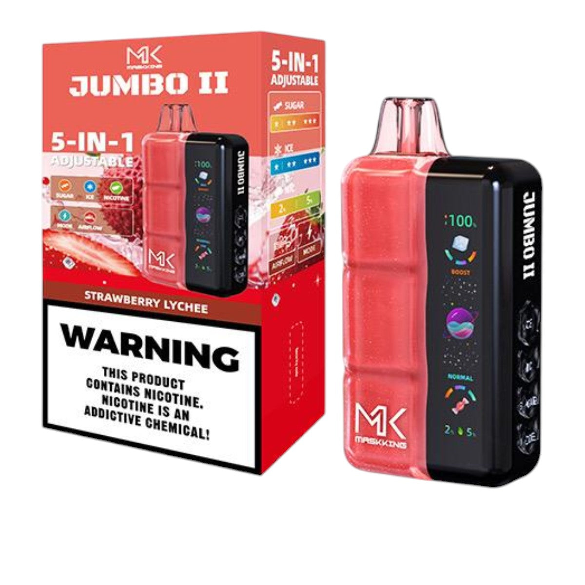 Maskking Jumbo II 50,000 puffs - vape recargable USB-C original en México