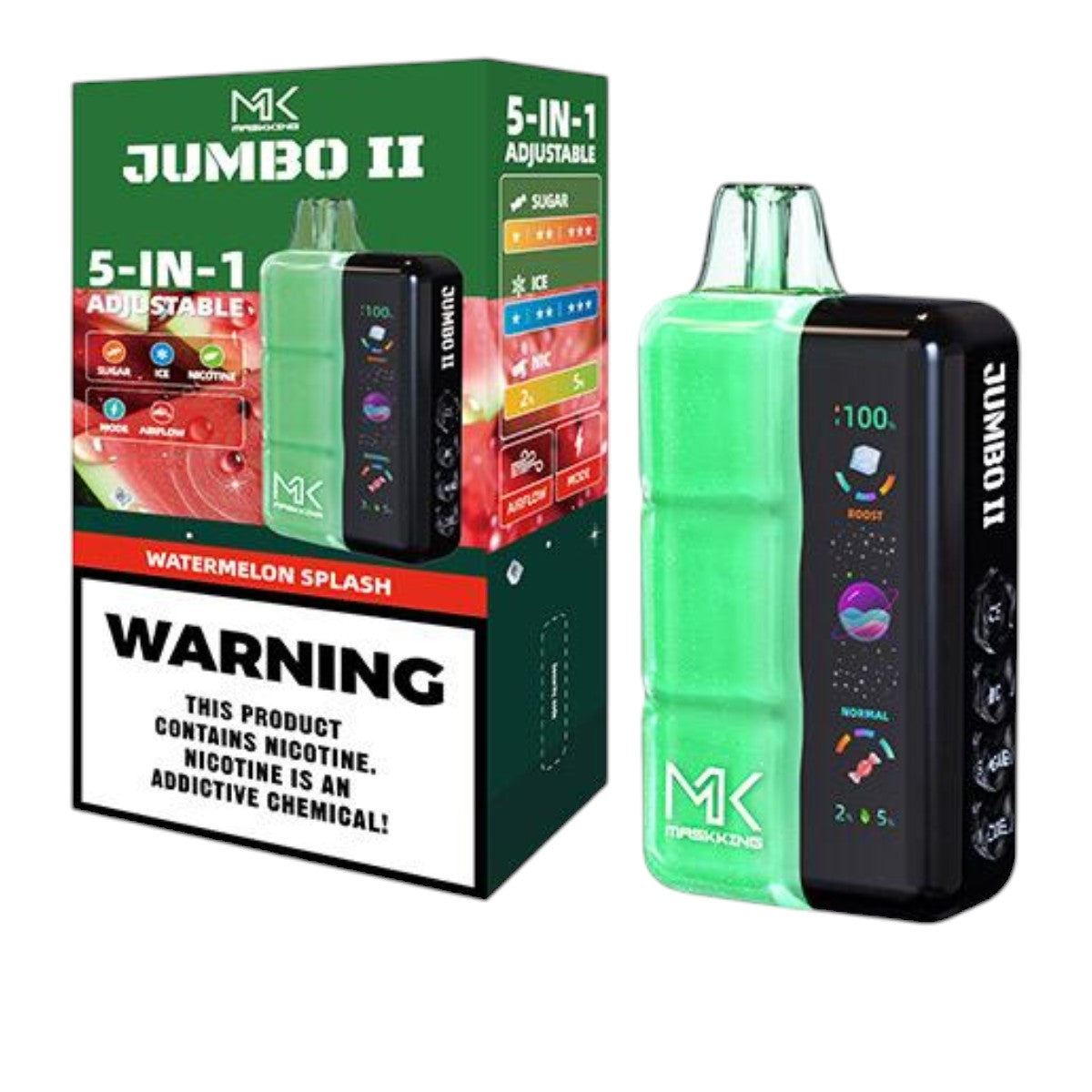 Maskking Jumbo II 50,000 puffs - vape recargable USB-C original en México