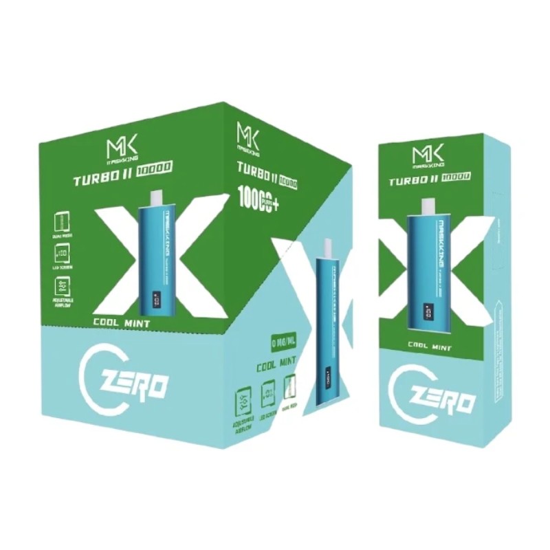 Maskking Turbo II Zero 10,000 Puffs 10-Pack vape recargable sin nicotina mayoreo México