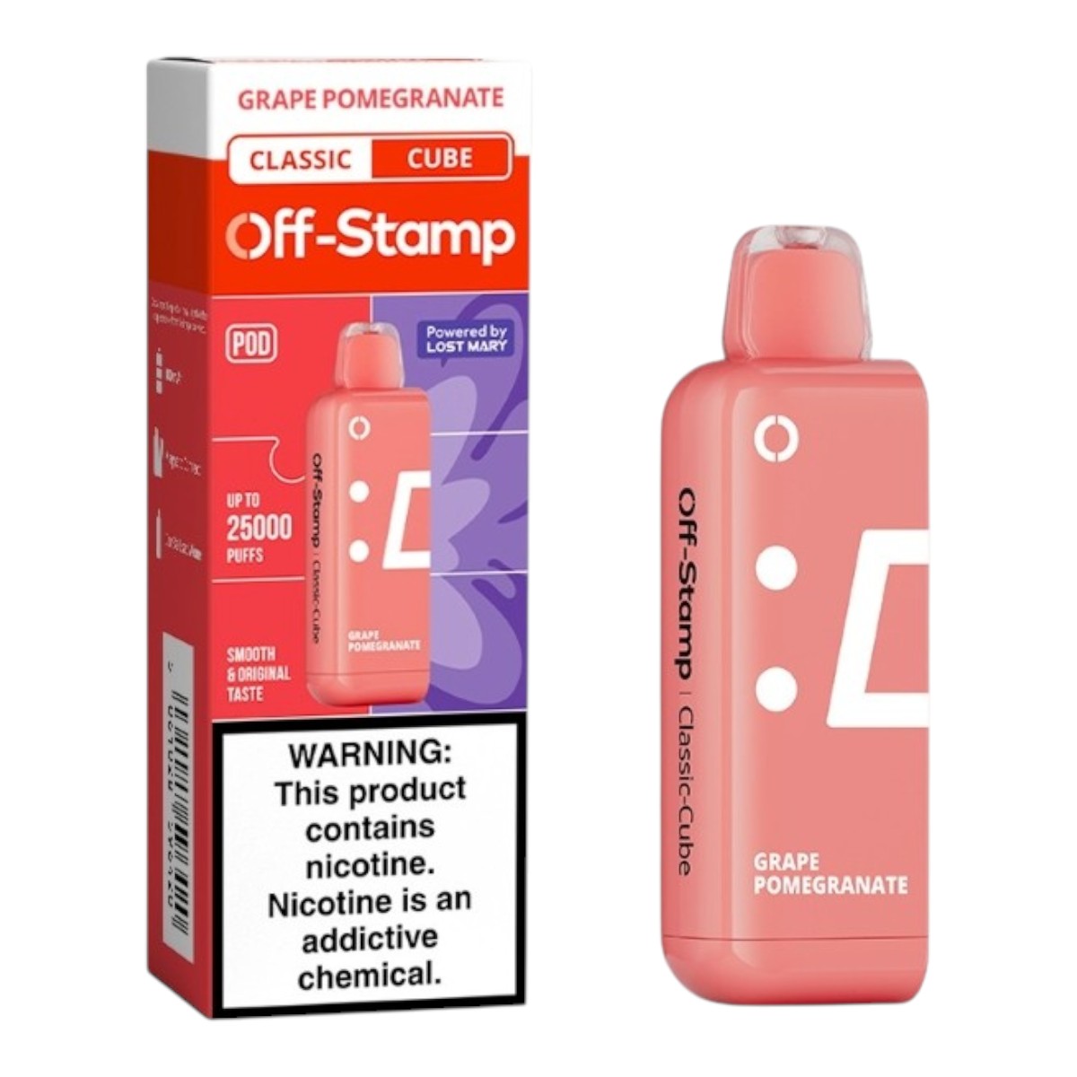 Off Stamp X-Cube Classic Pod, pods de sabores clásicos originales México