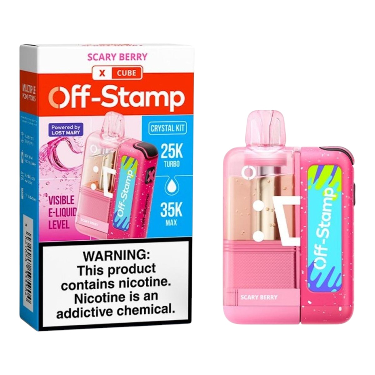 Off Stamp X-Cube Crystal Kit sabores premium, recargable original México